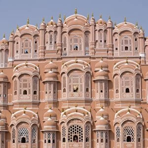 Palace of the Winds (Hawa Mahal), Jaipur, Rajasthan, India, Asia