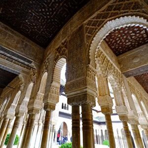 Palacios Nazaries, The Alhambra, UNESCO World Heritage Site, Granada, Andalucia, Spain
