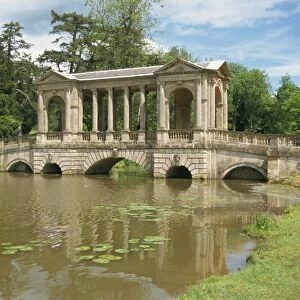 Palladian Bridge, Stowe, Buckinghamshire, England, United Kingdom, Europe