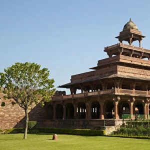Panch Mahal five-storey palace, Fatehpur Sikri, UNESCO World Heritage Site, Uttar Pradesh, India, Asia