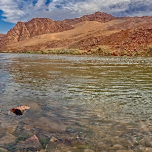 Panorama of the Colorado River just north of Lees Ferry in the Glen Canyon
