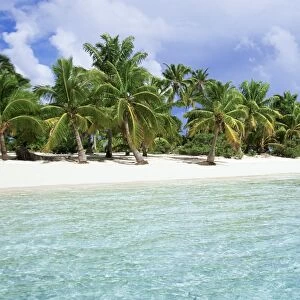 Paradise beach, One Foot Island, Aitutaki, Cook Islands, South Pacific Islands, Pacific