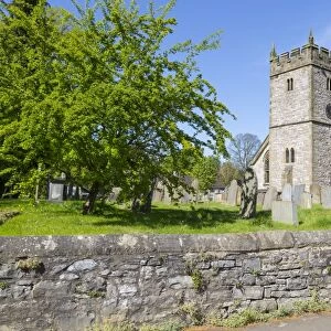 The Parish Church in Ashford in the water in springtime, Derbyshire Dales, Derbyshire