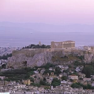 The Parthenon and Acropolis from Lykavitos