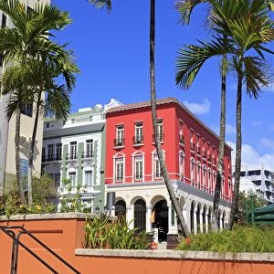 Paseo de La Princesa in Old San Juan, Puerto Rico, West Indies, Caribbean, Central America