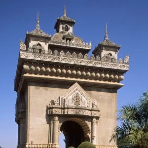 Patuxai (Arc de Triomphe), Vientiane, Laos, Indochina, Southeast Asia, Asia