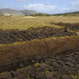 Peat cutting, Isle of Skye, Inner Hebrides, Scotland, United Kingdom, Europe