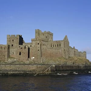 Peel Castle, Isle of Man, UK