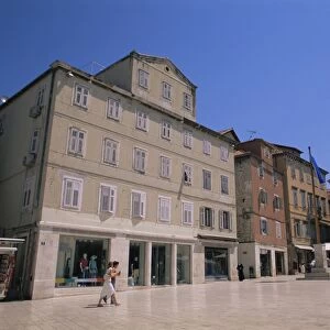 People in the square, Narodni trg, Split, Croatia, Europe