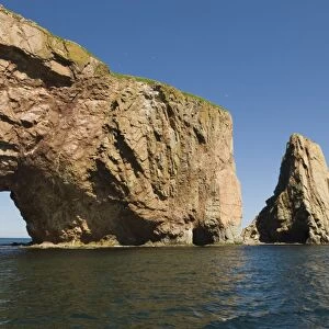 Perce Rock, Gaspe peninsula, province of Quebec, Canada, North America