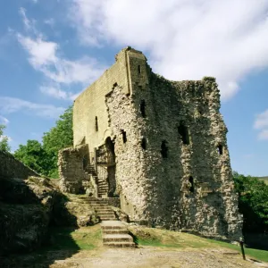 Peveril Castle, Castleton, Peak District, Derbyshire, England, United Kingdom, Europe