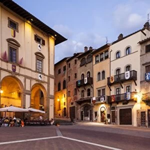 Piazza Grande in Arezzo, Tuscany, Italy, Europe