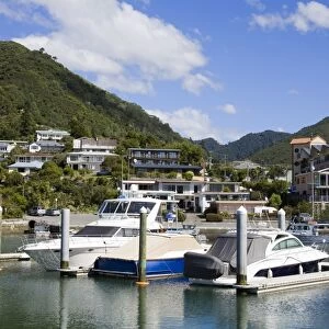 Picton Harbour Marina, Picton, South Island, New Zealand, Pacific