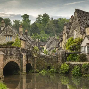 The picturesque Cotswolds village of Castle Combe, Wiltshire, England, United Kingdom