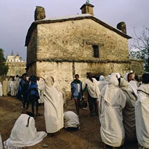 Pilgrims at the Easter Festival, St. Mary of Sion, Axoum (Axum), Abyssinian Highlands