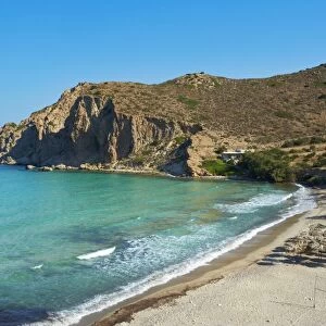 Plathiena beach, Milos, Cyclades Islands, Greek Islands, Aegean Sea, Greece, Europe