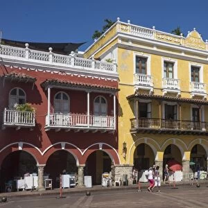 Plaza de los Coches, Cartagena, Colombia, South America