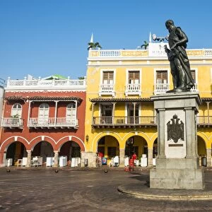 Plaza de los Coches, UNESCO World Heritage Site, Cartagena, Colombia, South America
