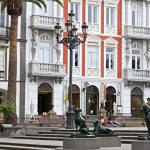Plaza de Santa Ana in the Vegueta District, Las Palmas City, Gran Canaria Island, Canary Islands, Spain, Europe