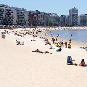 Pocitos Beach, Montevideo, Uruguay, South America