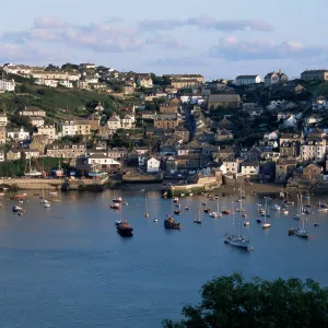 Polruan and River Fowey, Cornwall, England, United Kingdom, Europe