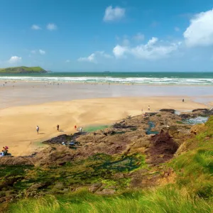 Polzeath Beach, Cornwall, England, United Kingdom, Europe