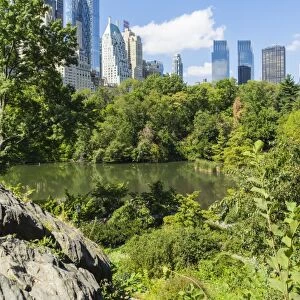 The Pond, Central Park, Manhattan, New York City, New York, United States of America, North America