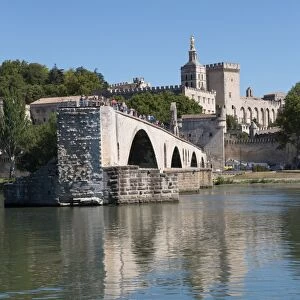 Pont St. Benezet, bridge on the River Rhone in the historic city of Avignon, UNESCO