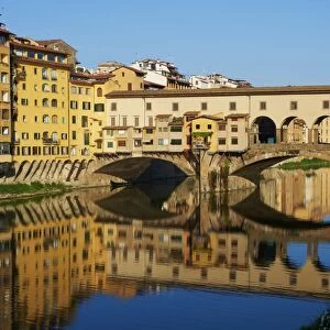 Ponte Vecchio over the Arno River, Florence, UNESCO World Heritage Site