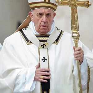 Pope Francis presides over Easter Holy Mass in St. Peters Square at the Vatican
