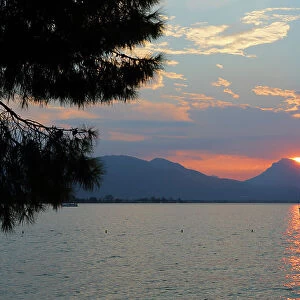 Poros Island sunset, Saronic Gulf, Greek Islands, Greece, Europe