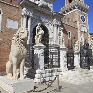 The Porta Magna, Arsenal, Venice, UNESCO World Heritage Site, Veneto, Italy, Europe