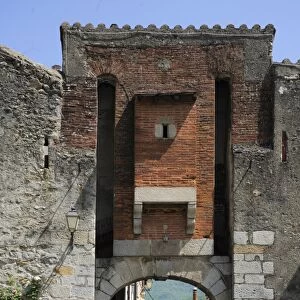 Porte du Verger entrance to the fortified town of Prats-de-Mollo-de-Preste