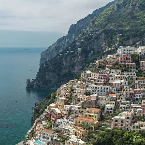 Positano, Amalfi Peninsula, UNESCO World Heritage Site, Campania, Italy, Mediterranean, Europe