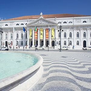Praca Dom Pedro IV (Rossio Square) and Lisbon Opera House