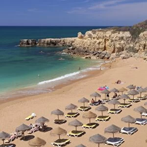 Praia do Castelo beach, Atlantic ocean, Albufeira, Algarve, Portugal, Europe