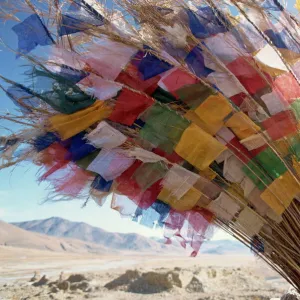 Prayer flags, Tibet, China, Asia