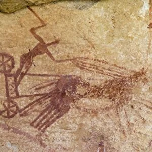 Prehistoric rock paintings