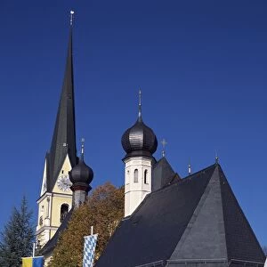 Prien Pfarkirche Maria Himmelfahrt, Chiemsee, Bavaria, Germany, Europe