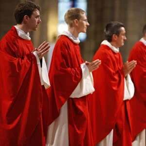 Priest ordinations at Notre Dame de Paris Cathedral, Paris, France, Europe