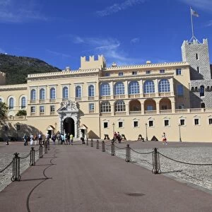 Princes of Grimaldi Palace, Royal Palace, Monaco, Cote d Azur, Mediterranean, Europe