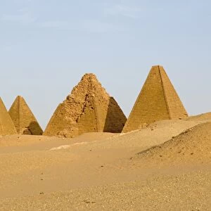 Pyramids at Jebel Barkal, UNESCO World Heritage Site, near Karima, Sudan, Africa