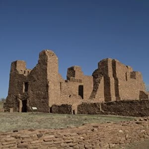 Quarai Mission, building began around 1628, Salinas Pueblo Missions National Monument, New Mexico, United States of America, North America