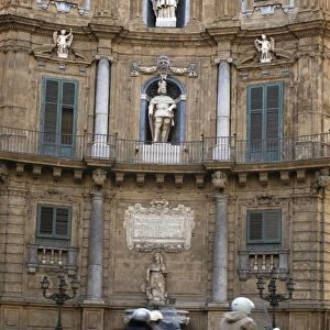 Quattro Canti (four corners), Palermo, Sicily, Italy, Europe