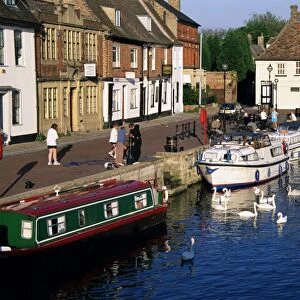 The Quay, on the Great Ouse River, St. Ives, Cambridgeshire, England, United Kingdom