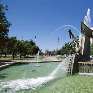 Queen Victoria fountain, Victoria Square, Adelaide, South Australia, Australia, Pacific