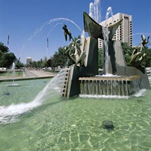 Queen Victoria Fountain, Victoria Square, Adelaide, South Australia, Australia, Pacific