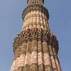 Qutb Minar, victory tower built between 1193 and 1368 of sandstone, 73m high