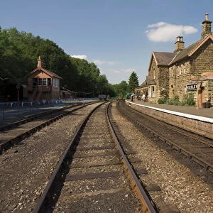 Railway tracks, Highley station, Severn Valley Heritage Preserved Steam Railway