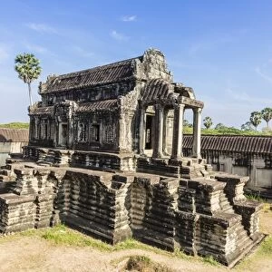 Raised terrace at Angkor Wat, Angkor, UNESCO World Heritage Site, Siem Reap Province, Cambodia, Indochina, Southeast Asia, Asia